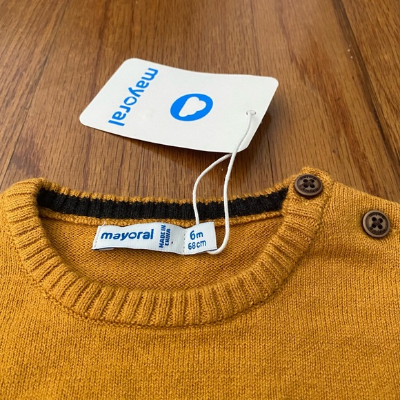 Mayoral Mustard Guitar Kids Sweater - Picture 5 of 5